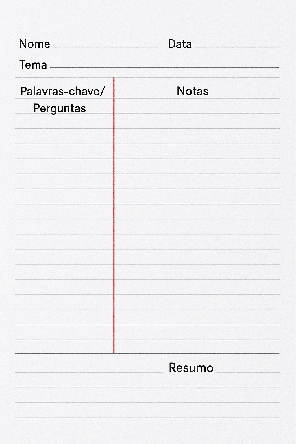 Método Cornell de apontamentos